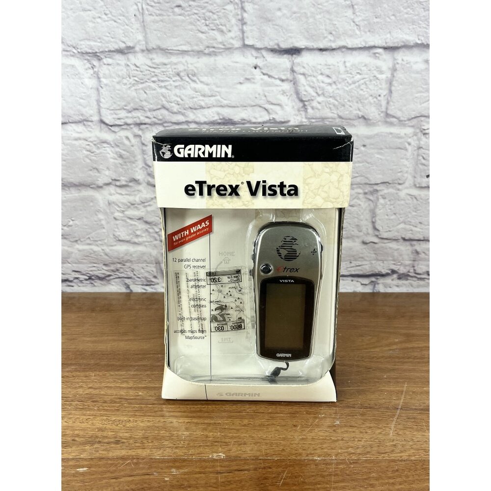 Garmin eTrex Vista Portable Handheld GPS Hiking Companion - With Box